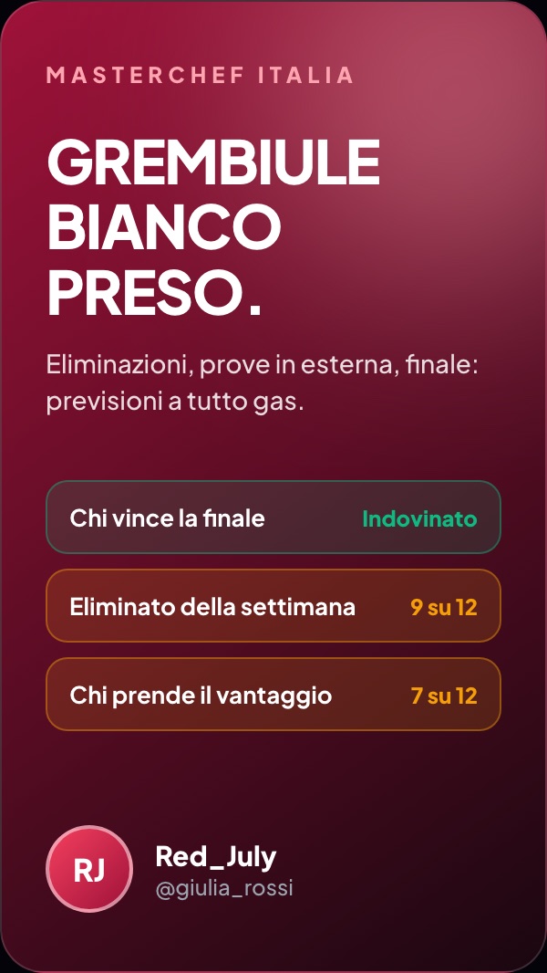 La stagione di Masterchef Italia