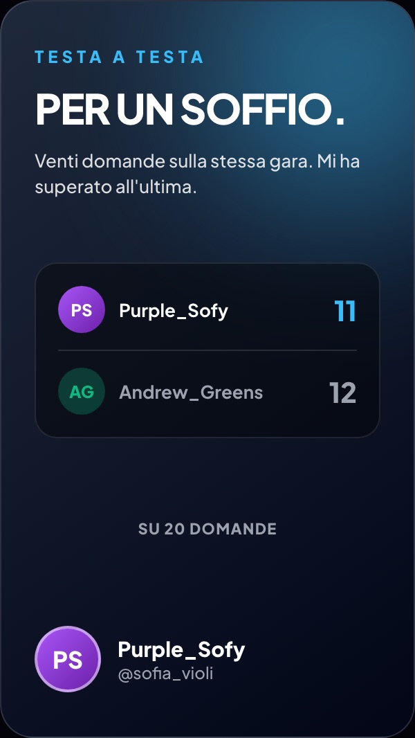 Testa a testa, secondo confronto