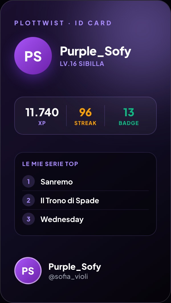 Purple_Sofy, la sua ID card